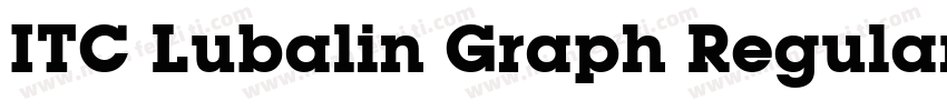 ITC Lubalin Graph Regular字体转换